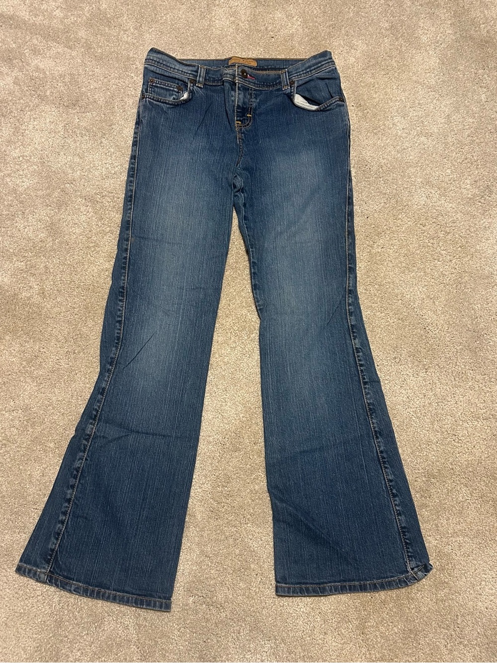 Vintage Y2K 2004 Tommy Jeans Bootcut Flare with Back Cinch Detail - Size 9R